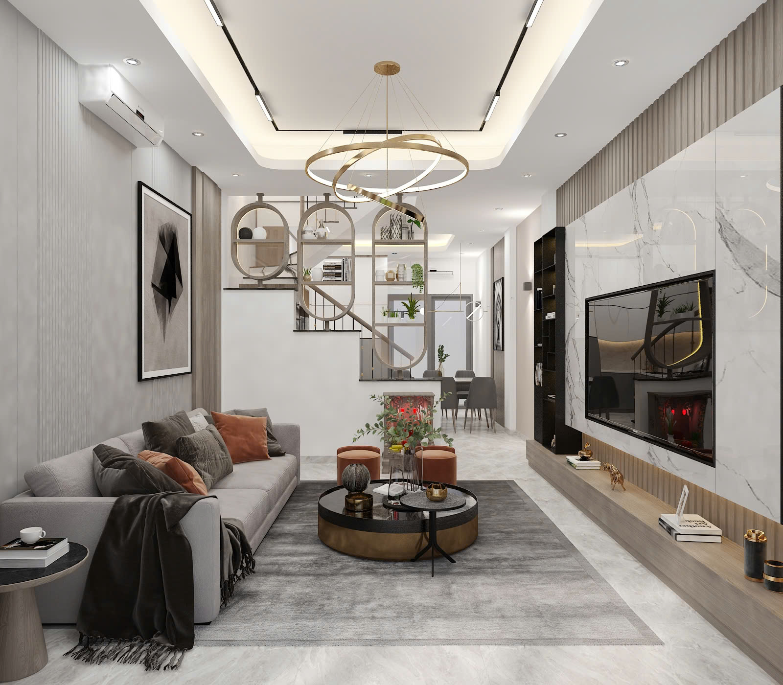 Dự án hoàn thiện nội thất nhà phố Quận 8 - Công ty Duy Phát